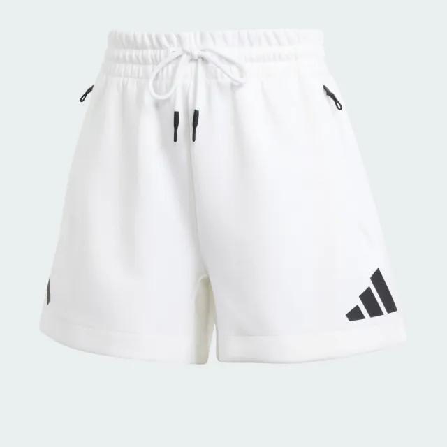 【adidas 愛迪達】短褲 女款 運動褲 W Z.N.E.  SHORT 白 JJ4678