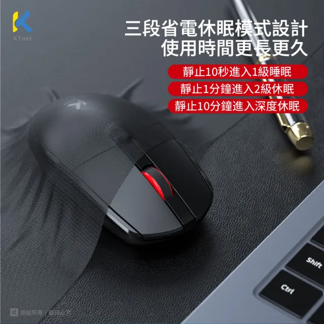 【KTNET】R12 2.4G無線光學4D滑鼠
