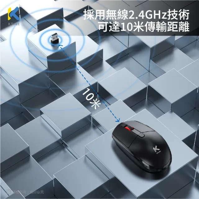 【KTNET】R12 2.4G無線光學4D滑鼠