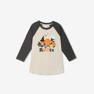 【Roots】Roots女裝- HALLOWEEN COOPER BASEBALL 長袖上衣(碳黑色)