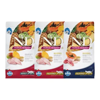 【Farmina 法米納】天然熱帶水果貓系列-5kg〔FTC1 FTC2 FTC3〕(貓飼料/貓乾糧/貓糧)