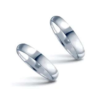 【彩糖鑽工坊】925純銀 純銀對戒 3MM 亮面(Fragille 幸褔指輪 系列)