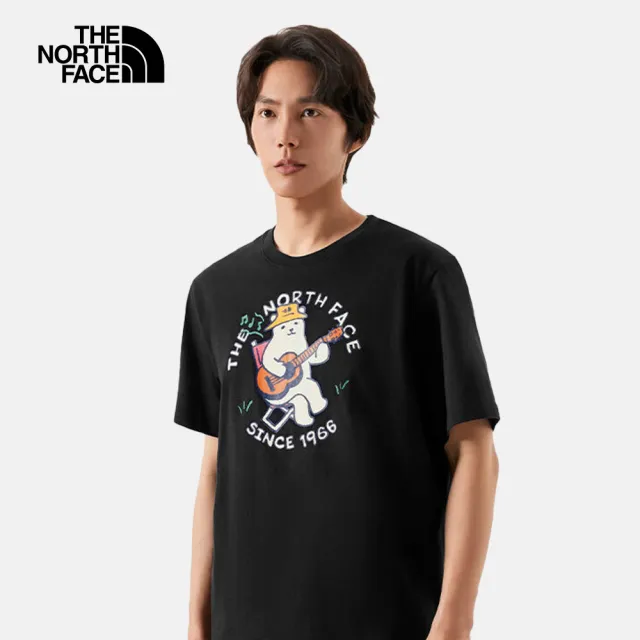 【The North Face 官方旗艦】男女款精選短Tee-印花款/UPF防曬/純棉/吸濕排汗(多款可選)