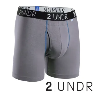 【2UNDR】Swing Shift 莫代爾舒柔立體囊袋男四角褲 黑灰藍三件組(6吋)