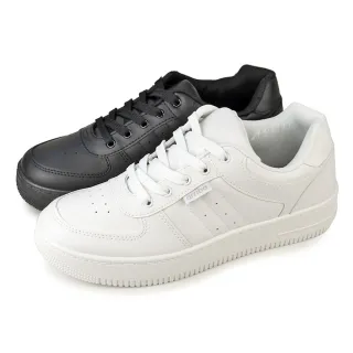 【Pretty】男 板鞋 休閒鞋 小白鞋 全黑工作鞋 台灣製(白色、黑色)