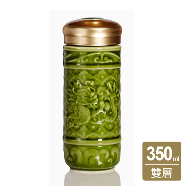 【乾唐軒】飛躍祥龍隨身杯 / 大 / 特雙 / 綠釉