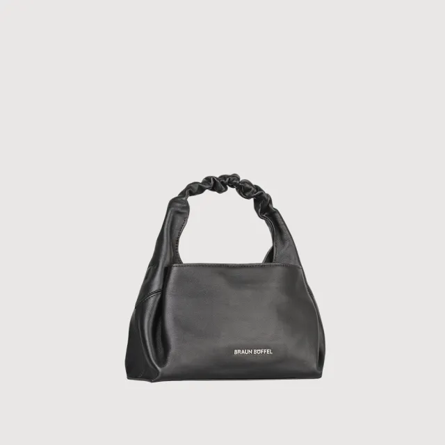 【BRAUN BUFFEL 德國小金牛】薇拉-A 附背帶小肩包-黑色(BF850-51-BK) 女包送禮推薦