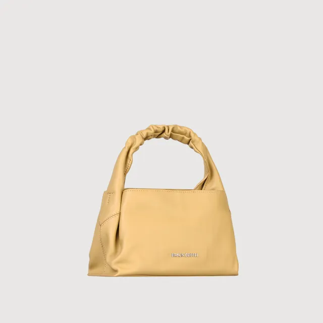 【BRAUN BUFFEL 德國小金牛】薇拉-A 附背帶小肩包-淺棕色(BF850-51-CR) 女包送禮推薦