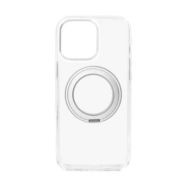 【Gramas】iPhone 16 Pro Max 6.9吋 Mag-O 支架磁吸透明保護殼(透)