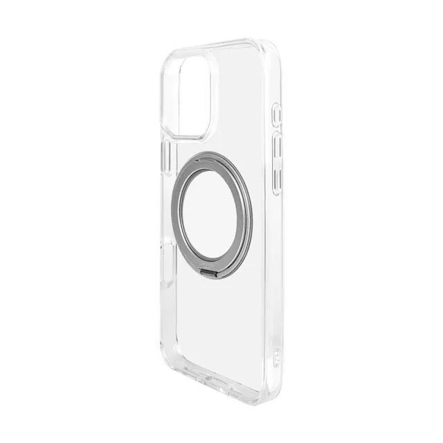 【Gramas】iPhone 16 Pro Max 6.9吋 Mag-O 支架磁吸透明保護殼(透)