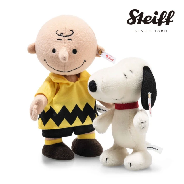 STEIFF Charlie Brown with Snoopy 75th Anniversary 查理布朗與史努比(海外限量版)