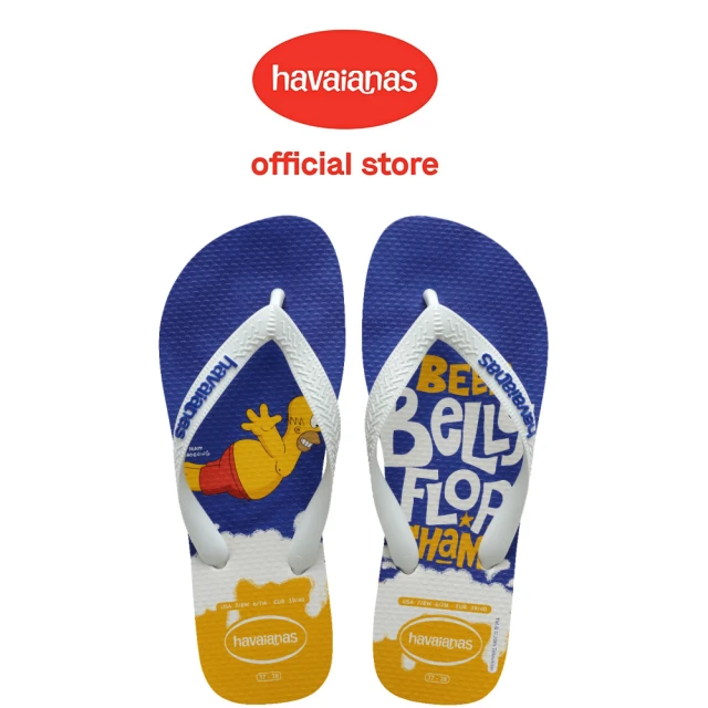 havaianas 哈瓦仕 拖鞋 男鞋 女鞋 夾腳拖 辛普森家族 Simpsons 藍白 4137889-7462U(哈瓦士)