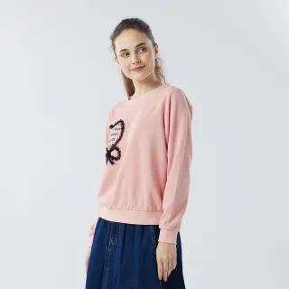 【Qiruo 奇若名品】秋冬專櫃粉紅色長袖上衣6010A 胸前愛心設計 