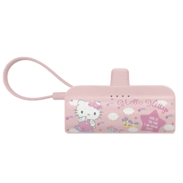 【HongXin】Hello Kitty KPB-2300 5000mAh 快充直插式口袋行動電源(Lightning接頭)