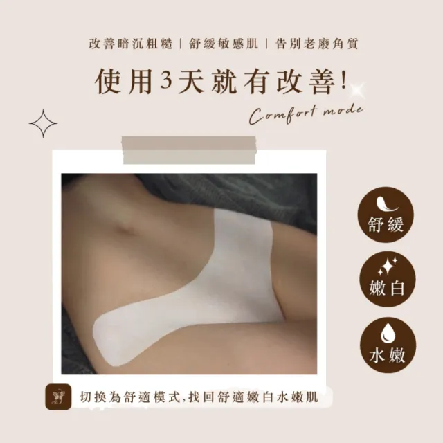 【D.Nymph 丁妮芙】4入煥白水嫩私密處面膜45ml 台灣製(私密處保養 私密處嫩白 除毛 私密處保濕)