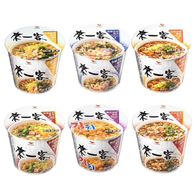 【來一客】風味杯x2箱 共24入(任選鮮蝦魚板/牛肉蔬菜/韓式泡菜/京燉肉骨/川辣牛肉/肉燥菠菜)(中元) (TQF)
