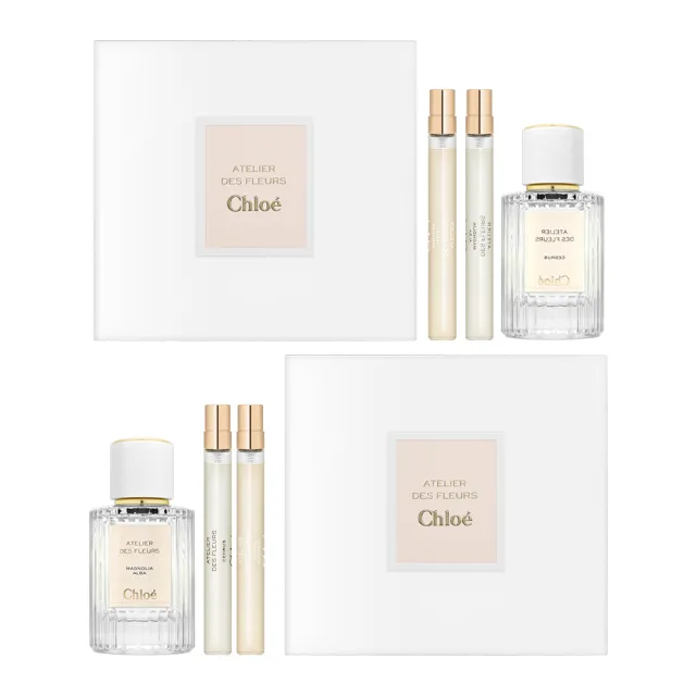【Chloe’ 蔻依】仙境花園系列 北國雪松/木蘭詩語 淡香精禮盒(國際航空版_50ml+10ml+10ml)