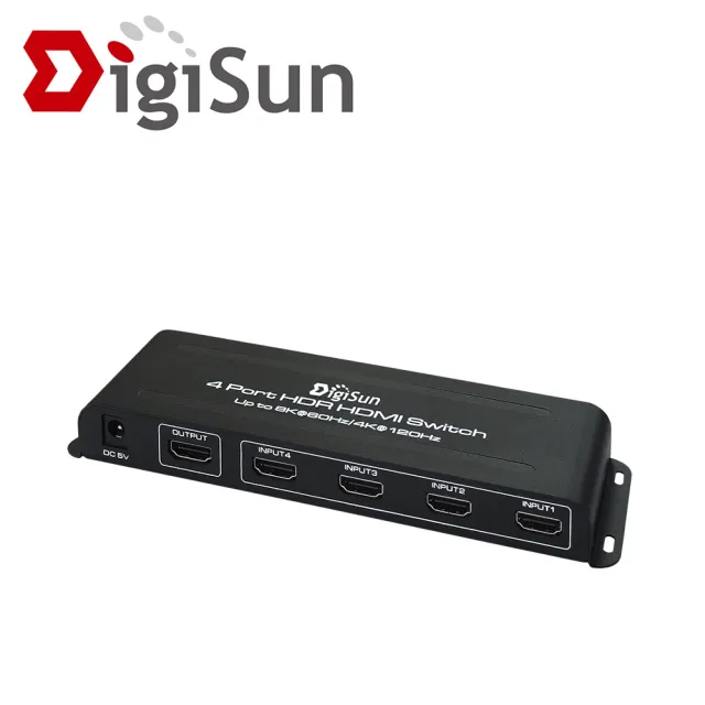 【DigiSun 得揚】QH941 8K HDMI 2.1 四進一出影音切換器