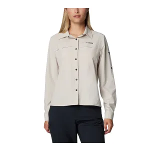 【Columbia 哥倫比亞】女款-超防曬UPF50快排長袖襯衫-卡其(UAE34820KI/IF)