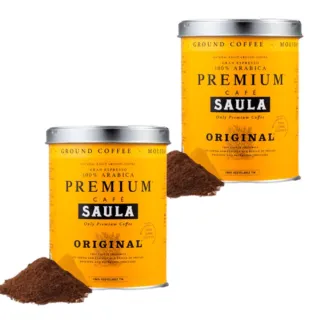 【SAULA】頂級優選咖啡粉250gX2(100%阿拉比卡 風靡西班牙70年 米其林餐廳選用 法拉利樂園指定 送禮首選)