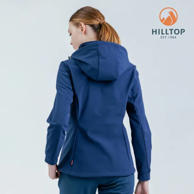 【Hilltop 山頂鳥】HILLTOP山頂鳥 SOFT SHELL防風透氣保暖彈性外套 軟殼衣 女款 藍｜PH22XF16ECE0