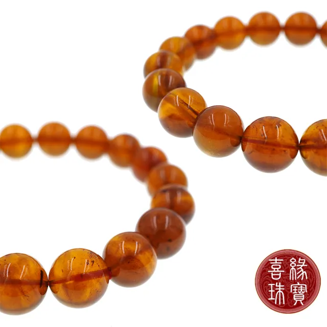 【喜緣玉品】天然琥珀手珠(11mm)