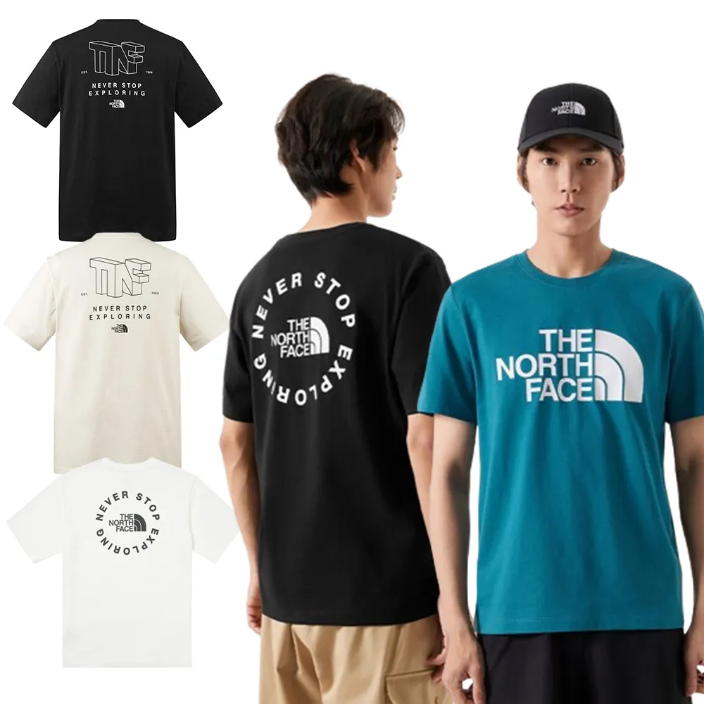 【The North Face 官方旗艦】情侶款首選短Tee-印花款/基本款系列(多款可選)