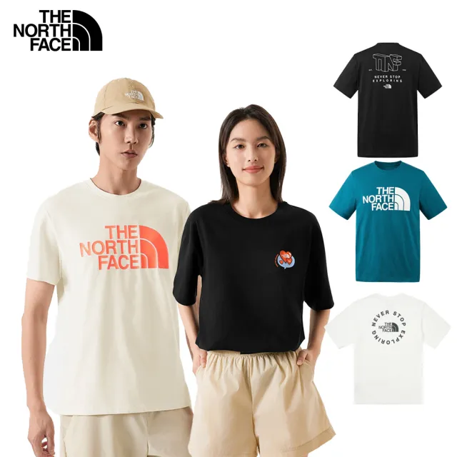 【The North Face 官方旗艦】情侶款首選短Tee-印花款/基本款系列(多款可選)