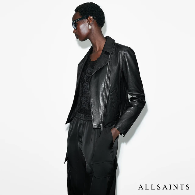 ALLSAINTS VELA 羊皮騎士皮衣(修身版型)