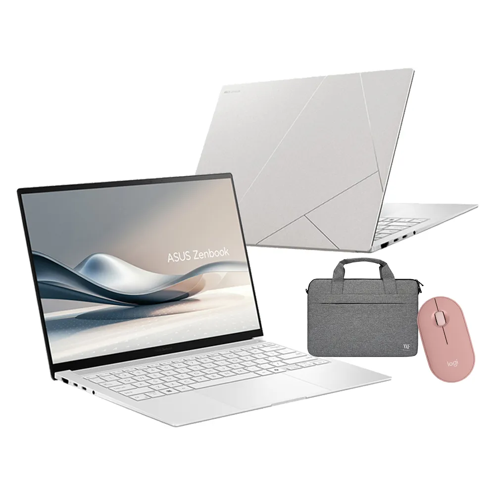 【ASUS】筆電包/滑鼠組★14吋Ultra7輕薄AI筆電(ZenBook UX5406SA/Ultra7-258V/32G/1TB SSD/W11/3K OLED/EVO