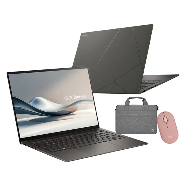 【ASUS】筆電包/滑鼠組★14吋Ultra5輕薄AI筆電(ZenBook UX5406SA/Ultra5-226V/16G/1TB SSD/W11/3K OLED/EVO