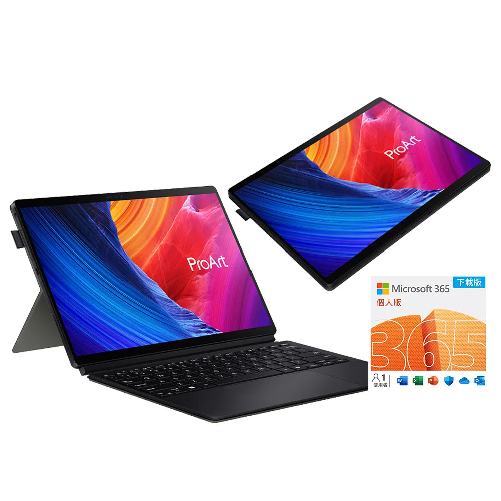 【ASUS】微軟M365一年組★13.3吋Copilot+PC觸控AI筆電(ProArt PZ13 HT5306QA/Snapdragon X Plus/16G/1TB)