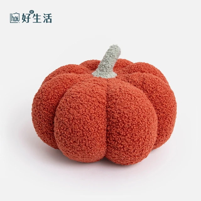 hoi! 好好生活 療癒系南瓜抱枕-橙色-28cm