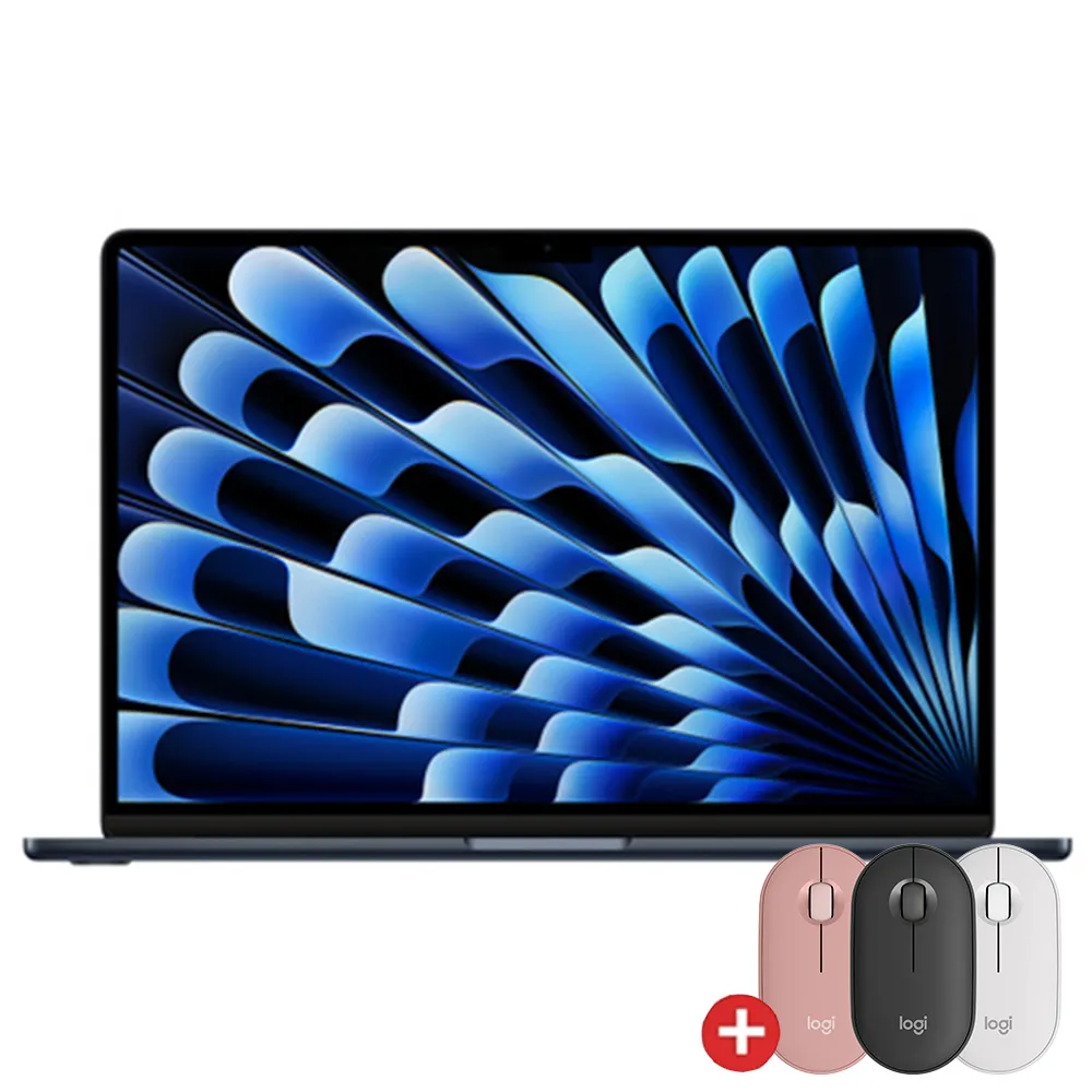 【Apple】無線滑鼠★MacBook Air 13.6吋 M3 晶片 8核心CPU 與 10核心GPU 16G 512G SSD