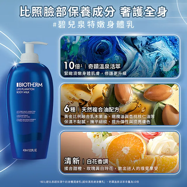 【碧兒泉】官方直營 奇蹟特嫩身體乳400ml(BIOTHERM身體保養)