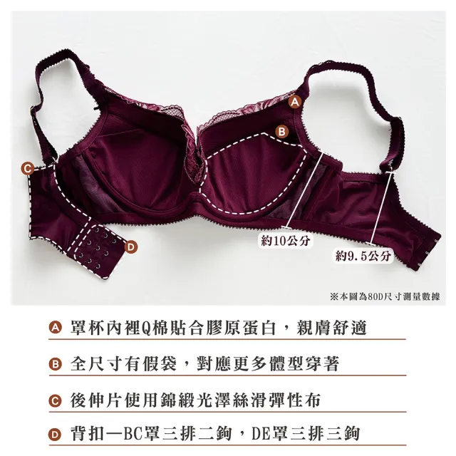 【Swear 思薇爾】浮花金萃系列B-E罩軟鋼圈蕾絲刺繡集中包覆女內衣(橡灰色)