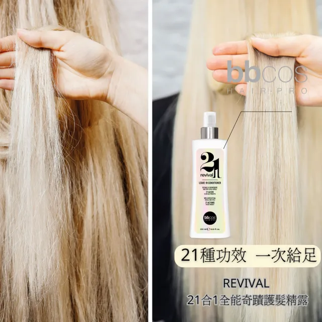 【bbcos 必可市】21合1全能奇蹟護髮精露(250ml;修復;彈性;豐盈;蓬鬆;明亮;護髮;柔嫩;營養;毛燥;防靜電)