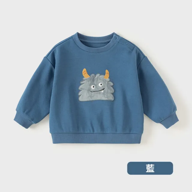 【Dave Bella】可愛動物刺繡多色大學T/長袖上衣(DB3241854)