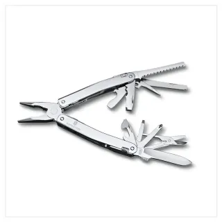 【VICTORINOX 瑞士維氏】Swiss Tool Spirit MX工具鉗 105mm/24用/銀(3.0224.MN)