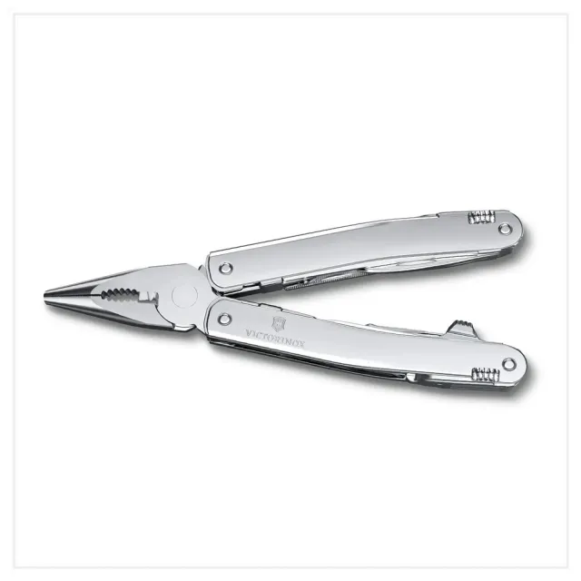 【VICTORINOX 瑞士維氏】Swiss Tool Spirit MX工具鉗 105mm/24用/銀(3.0224.MN)