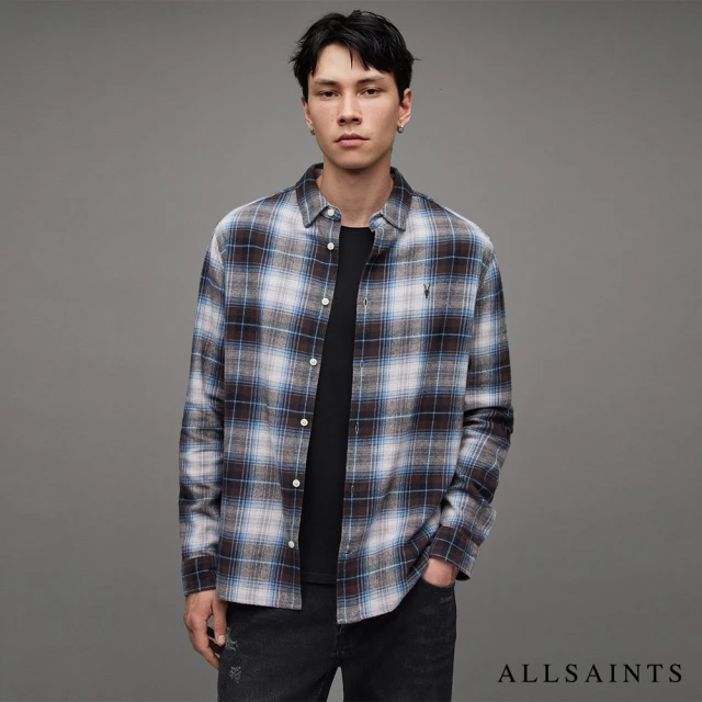 ALLSAINTS VALENS 格紋長袖襯衫 MS249Z(舒適版型)