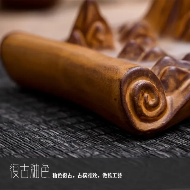 【八方開運】千里江山潺潺流水復古倒流香座附30顆倒流香(倒流香薰爐檀香創意擺件)