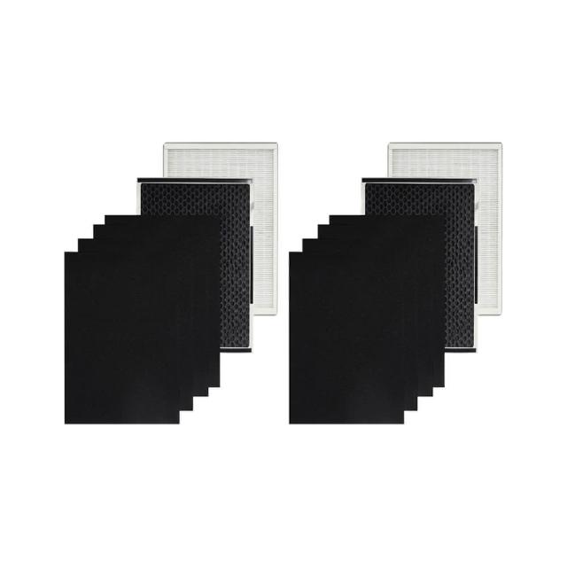 【PUREBURG】適用Brise C600空氣清淨機高效HEPA活性碳前置碳棉替換濾網組