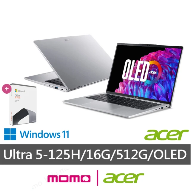 Acer 宏碁 Office2021組★14吋Ultra9觸