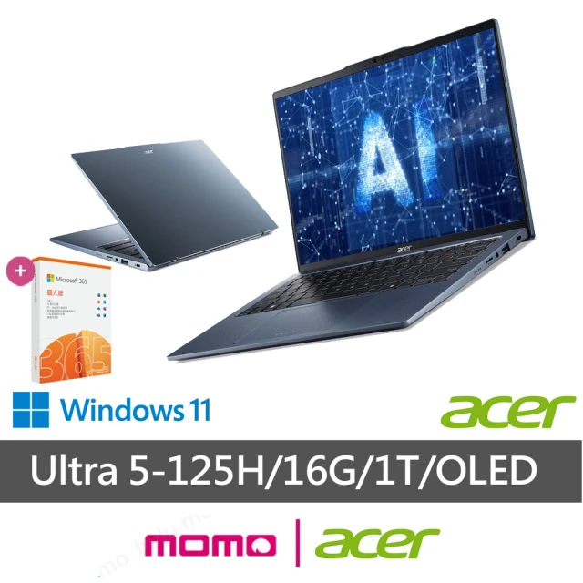 Acer 宏碁 Office2021組★14吋Ultra9觸