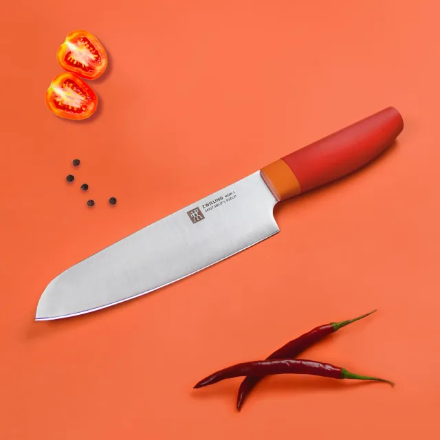 【ZWILLING 德國雙人】Now S日式主廚三德刀+蔬果刀8cm+可拆式廚房多用剪刀(德國雙人牌集團官方直營)