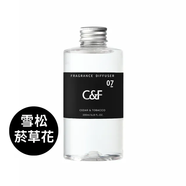 【C&F香研所】花園系精油擴香組200ml+補充罐200ml