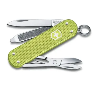 【VICTORINOX 瑞士維氏】Lime Twist經典鋁合金萊姆綠 5用瑞士刀款 58mm(0.6221.241G)