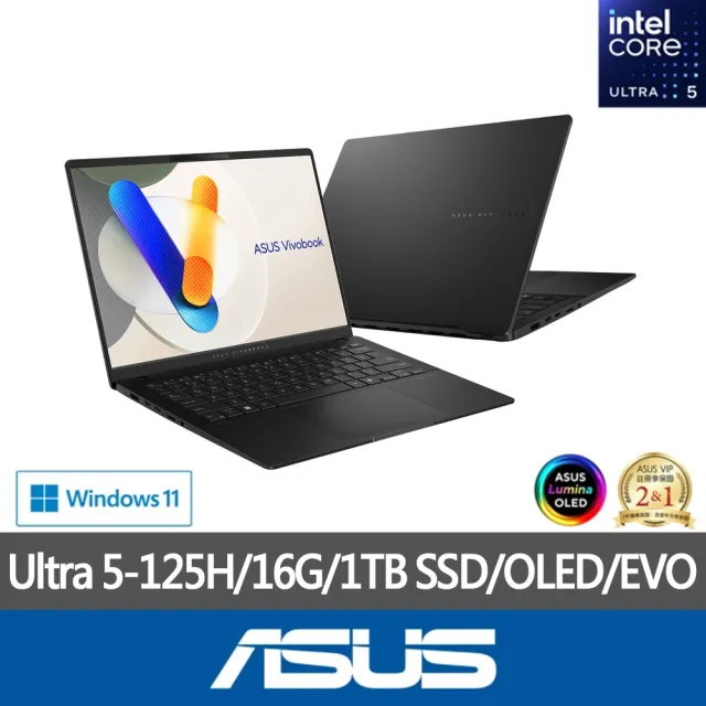 【ASUS 華碩】特仕版 14吋輕薄AI筆電(VivoBook S S5406MA/Ultra 5-125H/16G/改裝1TB SSD/Win11/OLED/EVO)