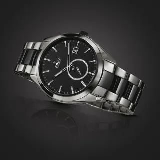 【Rado 雷達表】iF設計獎 HyperChrome 皓星系列電漿雙色陶瓷小秒針機械錶 R01(R32025152)
